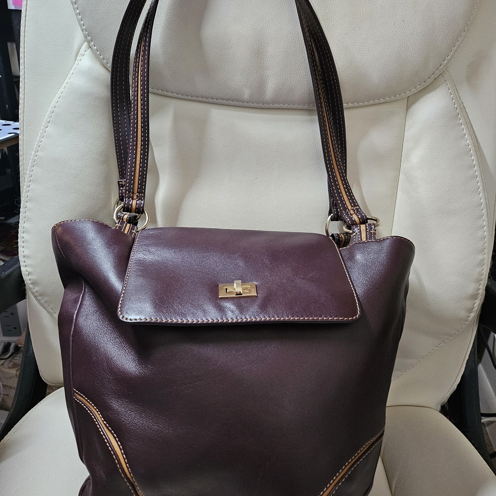 Liz Claiborne Rich Brown Shoulder Bag
